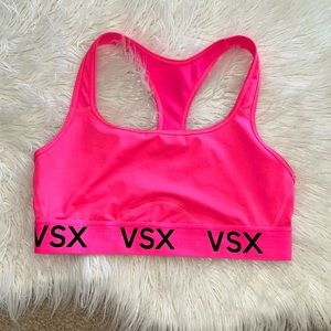EUC large Victoria Sport neon pink sports bra.